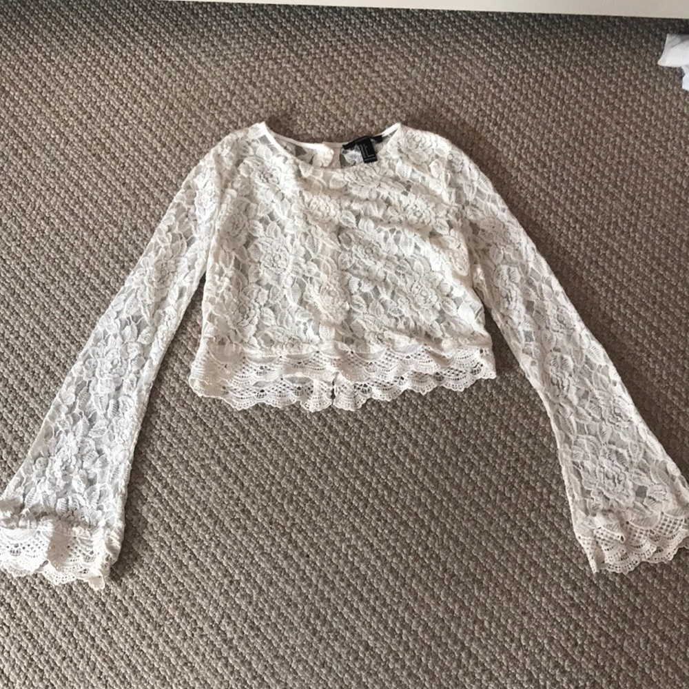 Beautiful cream colored lace blouse